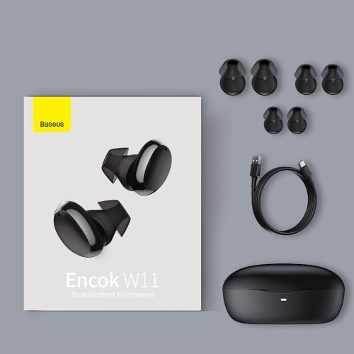 Baseus True Wireless Earphones W11 Black